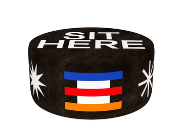 SIT HERE - Polyester pouf by Qeeboo - view 2