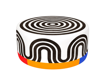 SPIRAL WHITE - Polyester pouf by Qeeboo - view 2