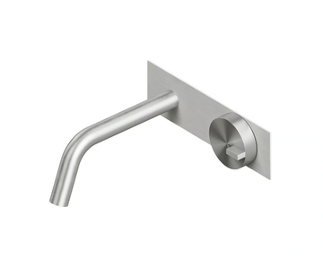 Q. 18 10R - Wall-mounted stainless steel washbasin mixer by Quadrodesign - view 3