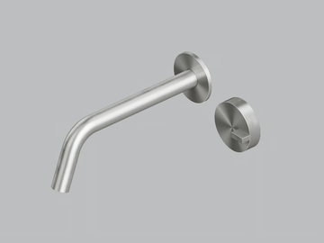 Q. 18 11 - Wall-mounted stainless steel washbasin mixer by Quadrodesign - view 2