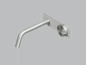 Q. 18 11R - Wall-mounted stainless steel washbasin mixer by Quadrodesign - view 2