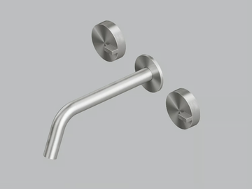 Q. 18 11V - Wall-mounted stainless steel washbasin tap by Quadrodesign - view 2