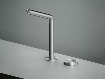 Q. 18 32 - Countertop stainless steel washbasin mixer by Quadrodesign - view 2