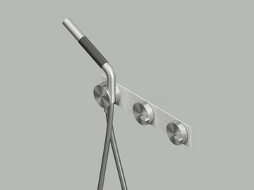 Q. 18 68 R - Stainless steel bathtub tap / shower tap by Quadrodesign - view 2