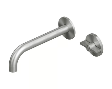 VALVOLA01 19 11 - Wall-mounted hydroprogressive stainless steel washbasin mixer by Quadrodesign - view 3