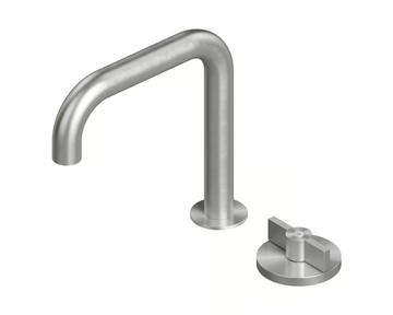 VALVOLA01 19 31 - 2 hole hydroprogressive washbasin mixer with adjustable spout by Quadrodesign - view 3