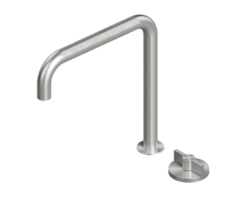 VALVOLA01 19 32 - 2 hole hydroprogressive washbasin mixer with adjustable spout by Quadrodesign - view 3