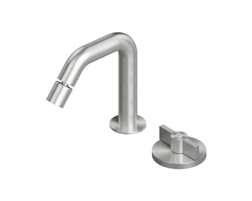 VALVOLA01 19 37 - 2 hole stainless steel bidet mixer with swivel spout by Quadrodesign - view 3