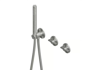 VALVOLA01 19 68 - Hydroprogressive mixer set for bath/shower with hand shower by Quadrodesign - view 3