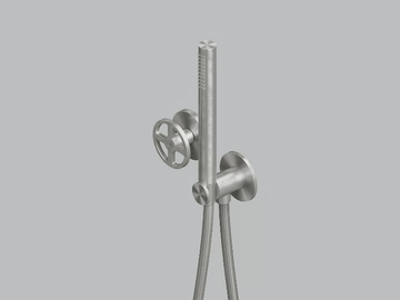 VALVOLA02 20 58 - Hydroprogressive mixer set for bath/shower with hand shower by Quadrodesign - view 2
