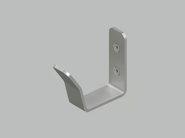 ECCETERA QA1101 - Steel towel hook by Quadrodesign - view 2