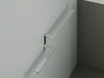 ECCETERA QA1201 - Steel towel rail by Quadrodesign - view 2