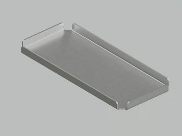 ECCETERA QA1901 - Countertop steel soap dish by Quadrodesign - view 2