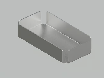 ECCETERA QA1902 - Countertop steel soap dish by Quadrodesign - view 2