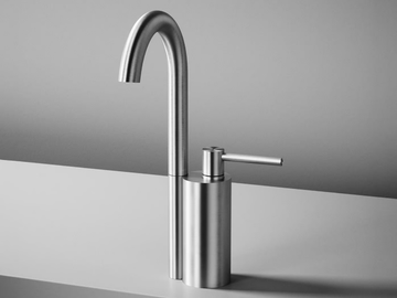 FFQT 21 01T - Hydroprogressive stainless steel washbasin mixer by Quadrodesign - view 2