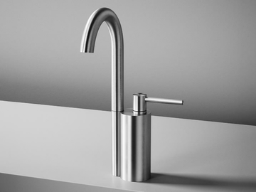 FFQT 21 01T - Hydroprogressive stainless steel washbasin mixer by Quadrodesign - view 3
