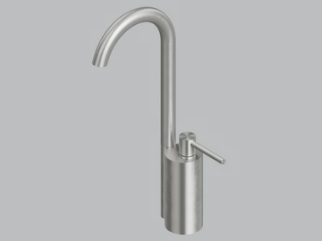 FFQT 21 02T - Countertop stainless steel washbasin mixer with adjustable spout by Quadrodesign - view 2