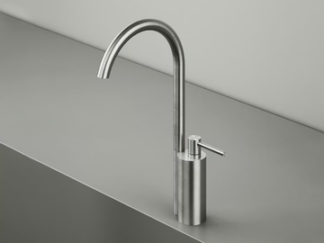 FFQT 21 03T - Countertop stainless steel washbasin mixer with adjustable spout by Quadrodesign - view 2