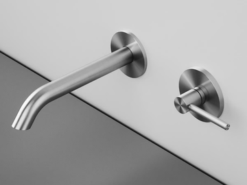 FFQT 21 10T - Wall-mounted single handle stainless steel washbasin mixer by Quadrodesign - view 2