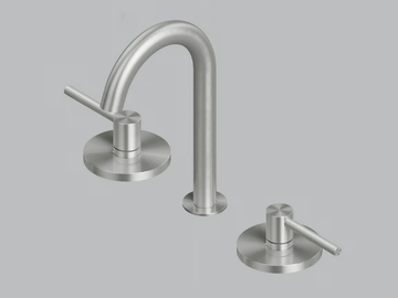 FFQT 21 31V - 3 hole stainless steel washbasin mixer with adjustable spout by Quadrodesign - view 2
