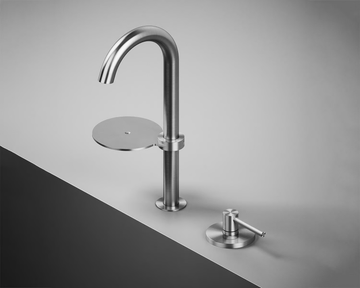 FFQT 21 32T - 2 hole stainless steel washbasin mixer with adjustable spout by Quadrodesign - view 3