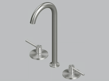 FFQT 21 32V - 3 hole stainless steel washbasin mixer with adjustable spout by Quadrodesign - view 2