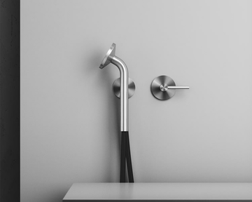 FFQT 21 58T - Hydroprogressive stainless steel shower mixer with hand shower by Quadrodesign - view 3