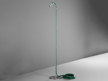 FFQT CD021.1 - Stainless steel outdoor shower with overhead shower by Quadrodesign - view 2