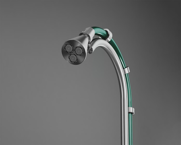 FFQT CD021.1 - Stainless steel outdoor shower with overhead shower by Quadrodesign - view 3