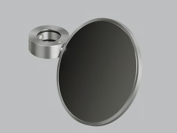 FFQT QA003 - Round wall-mounted bathroom mirror by Quadrodesign - view 2