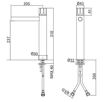 MODO 17 02 - Washbasin mixer by Quadrodesign - view 3