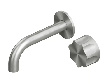 MODO 17 10.00 - Wall-mounted stainless steel washbasin mixer by Quadrodesign - view 3