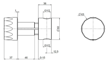 HB 15 64 - 2 ways stainless steel diverter by Quadrodesign - view 3