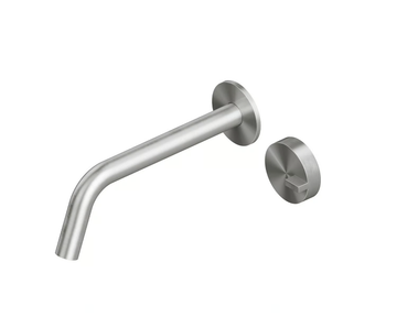 Q. 18 11 - Wall-mounted stainless steel washbasin mixer by Quadrodesign - view 3