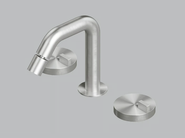 Q. 18 37 V - Countertop stainless steel bidet mixer by Quadrodesign - view 2