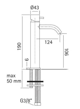 SOURCE 12 03 - Countertop single handle washbasin mixer by Quadrodesign - view 3