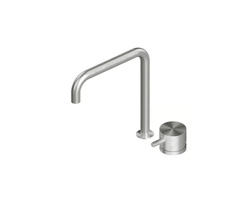SOURCE 12 08 - Countertop stainless steel washbasin mixer by Quadrodesign - view 3