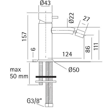 SOURCE 12 35 - Countertop bidet mixer by Quadrodesign - view 3