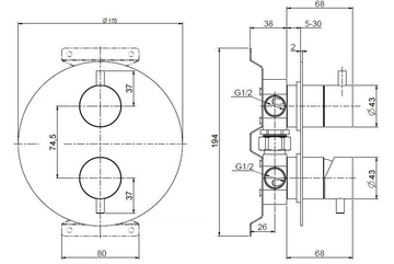 SOURCE 12 45 - Wall-mounted stainless steel remote control tap by Quadrodesign - view 3