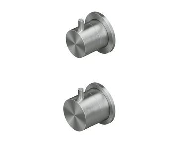 SOURCE 12 48 - Wall-mounted stainless steel thermostatic mixer set by Quadrodesign - view 3