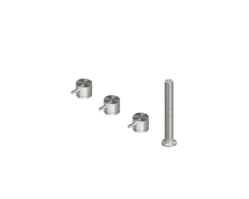 SOURCE 12 97 - Stainless steel bathtub mixer with hand shower by Quadrodesign - view 3