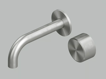 STEREO 16 10.00 - Hydroprogressive stainless steel washbasin mixer by Quadrodesign - view 2