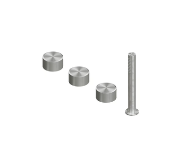 STEREO 16 99 - Stainless steel bathtub mixer with hand shower by Quadrodesign - view 3