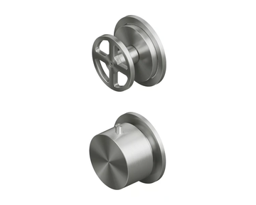 VALVOLA02 20 48.0 - Wall-mounted stainless steel thermostatic mixer set by Quadrodesign - view 3