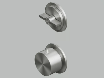 VALVOLA01 19 48.0 - Wall-mounted stainless steel thermostatic mixer set by Quadrodesign - view 2