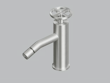VALVOLA02 20 35 - 1 hole bidet mixer with swivel spout by Quadrodesign - view 2
