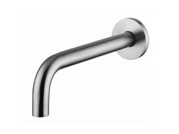 BC003 - Wall-mounted stainless steel spout by Quadrodesign - view 3
