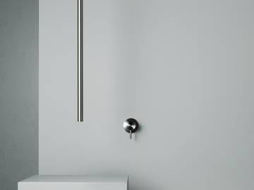 BC014 - Ceiling-mounted stainless steel spout by Quadrodesign - view 2