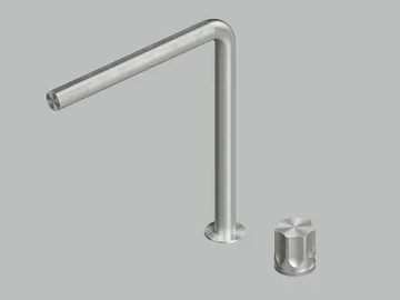 MODO 17 08T - Single handle stainless steel washbasin mixer by Quadrodesign - view 2