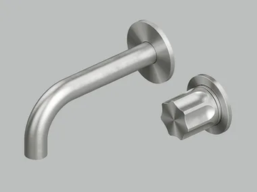 MODO 17 13T.00 - Wall-mounted stainless steel washbasin mixer by Quadrodesign - view 2